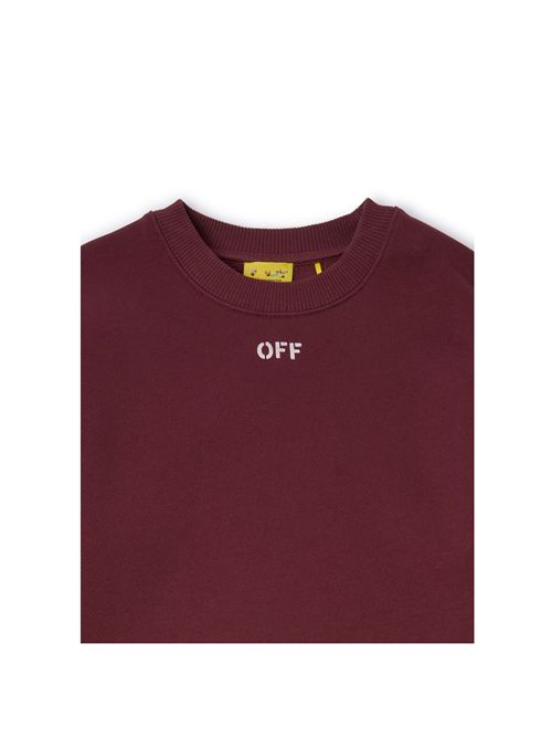 Felpa, unisex, logata. OFF WHITE | FLE00460603